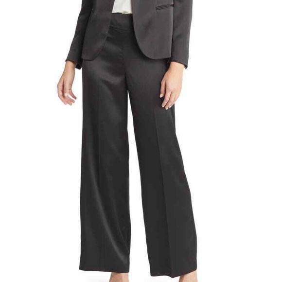 Anne Klein Women's Stretch Flare Leg Pants Black